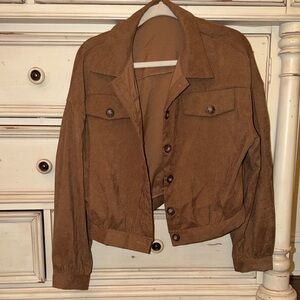 SHEIN Brown Utility Jacket for Women